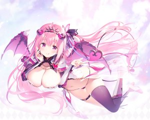 きみしま青,Anneliese,kimagure_temptation_2:_yuuyami_kaikitan,garter,No-Bra,胖次,看穿,丝袜,翅膀