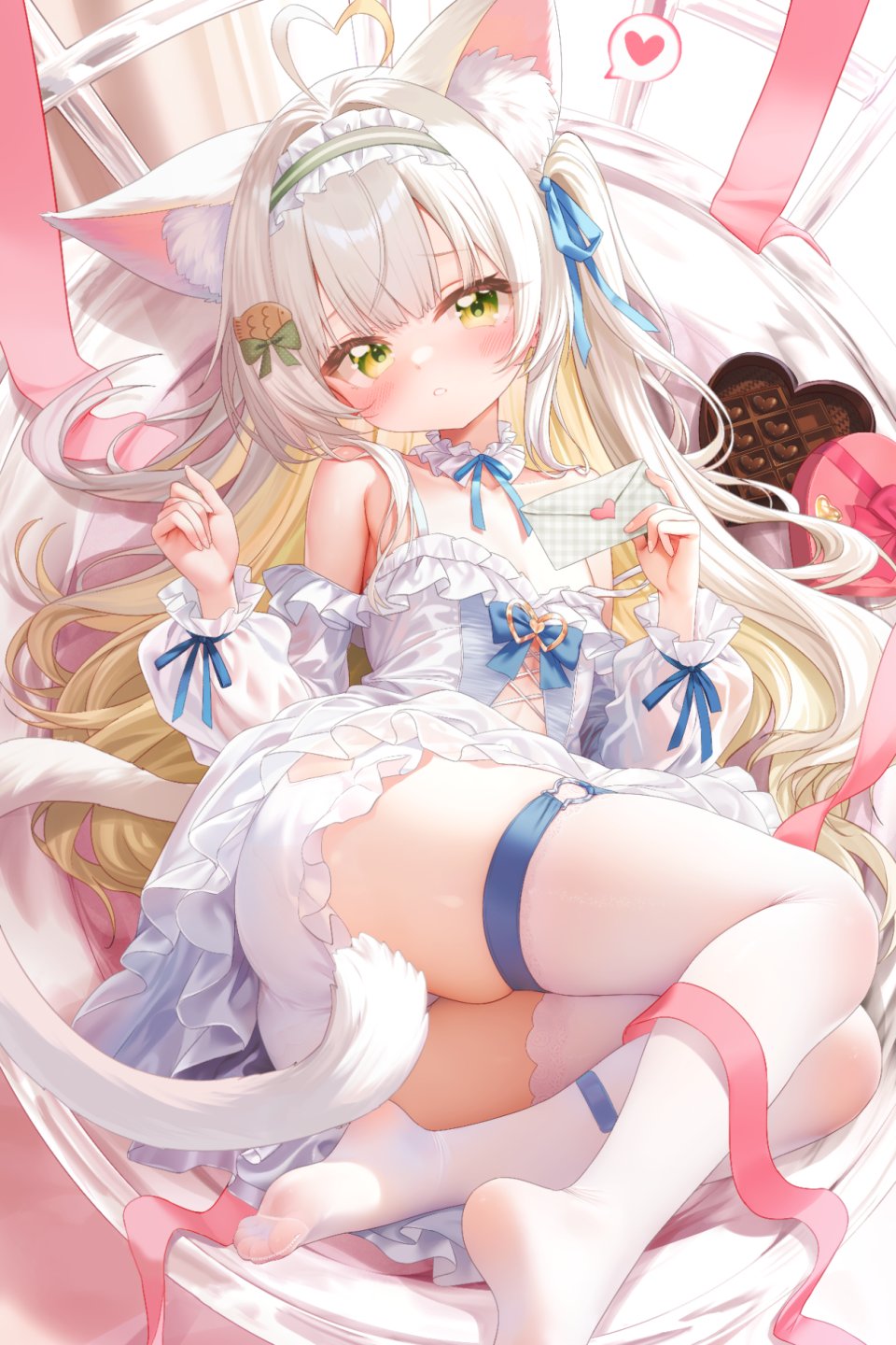 独立虚拟YouTuber 兽耳 创可贴 灯笼裤 连衣裙 Garter 萝莉 猫耳