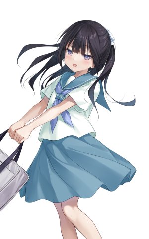 Na-Ga,制服,掀裙