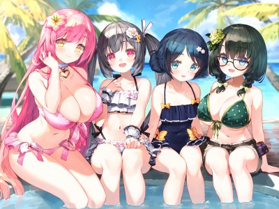 bucchake,水着,萝莉,眼镜,泳装