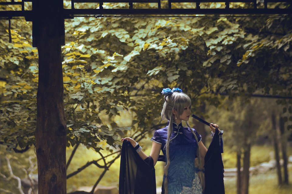 VOCALOID 洛天依 COS 旗袍