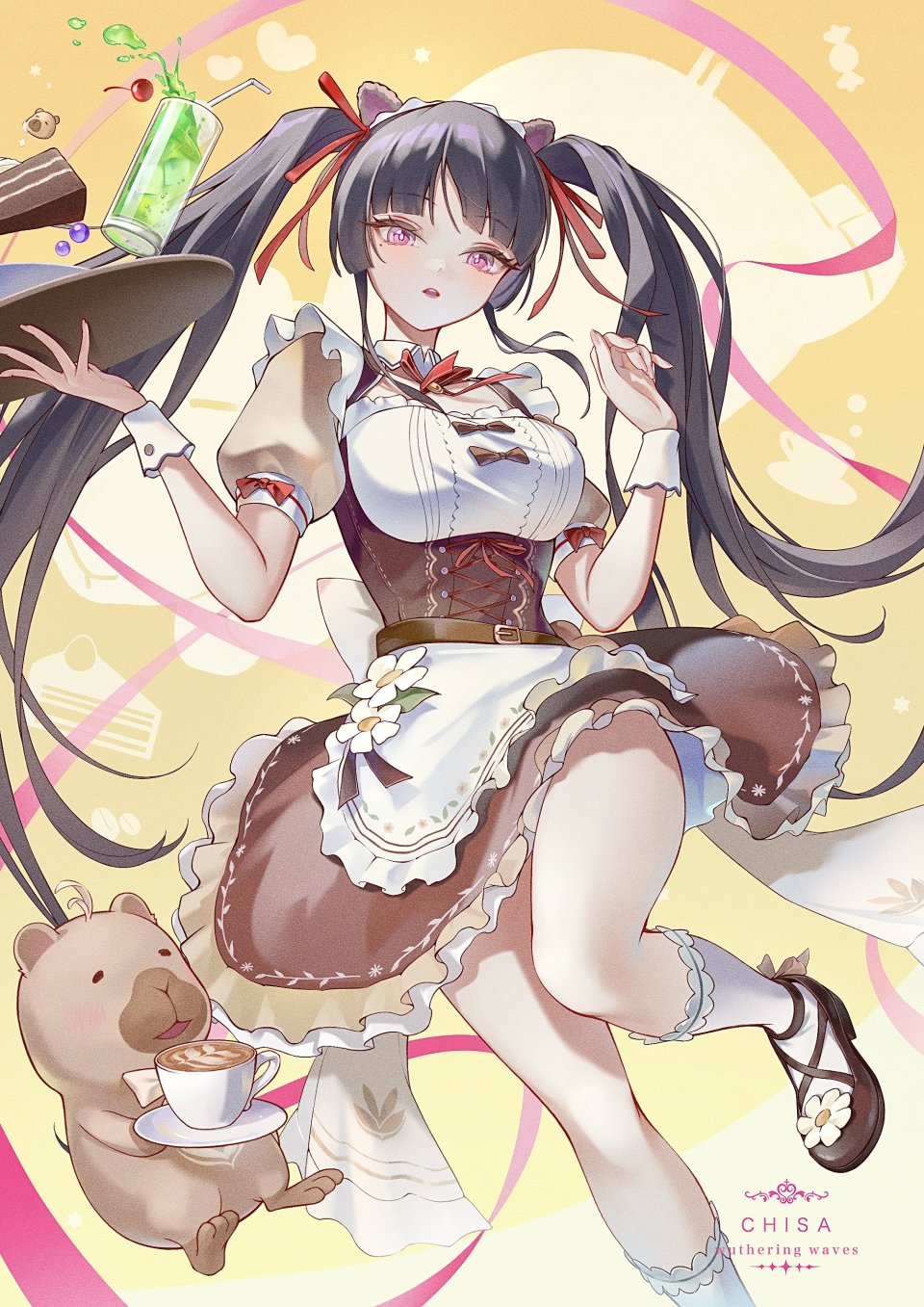 鸣潮 Chisa Namipon Chigusa7h Single 長身像 前发 脸红