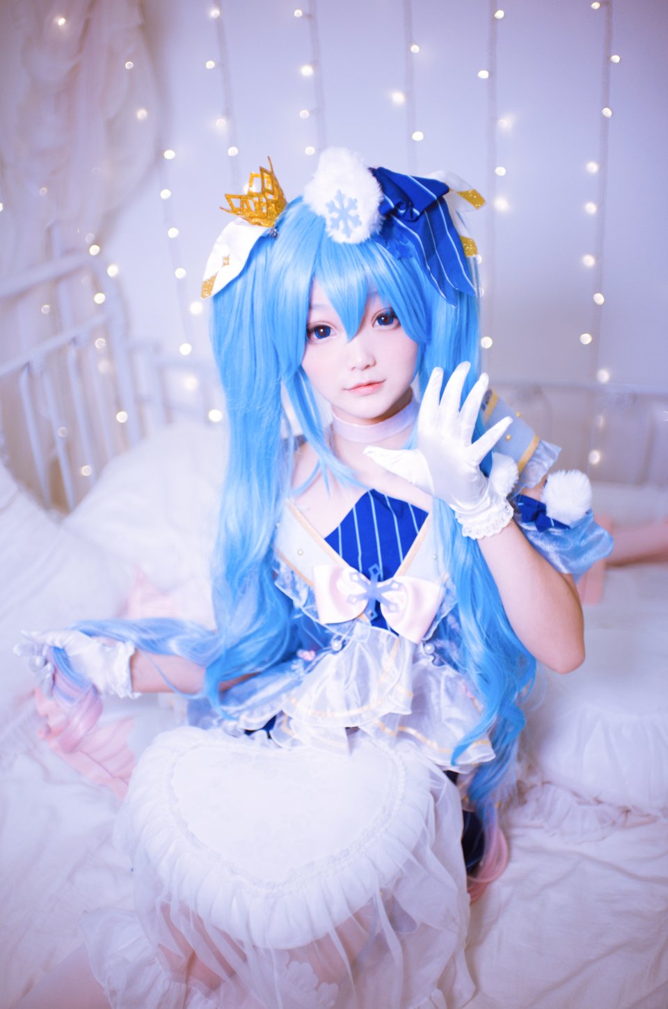 VOCALOID COS Miku 冬末miku 初音未来 雪初音