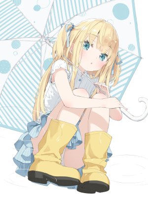 かにビーム,霜月ポトフ,萝莉,胖次,掀裙,雨伞,露点