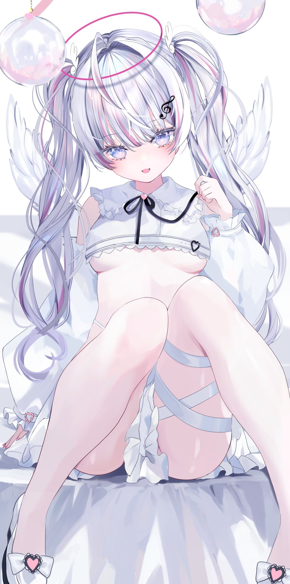 Moemoepiano 天使 Garter 萝莉 No-Bra 翅膀