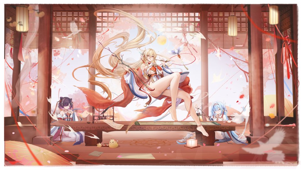 インプラカブル ジェーナス Manjuu 碧蓝航线 Banchiyuebai 露肩 金发 青发
