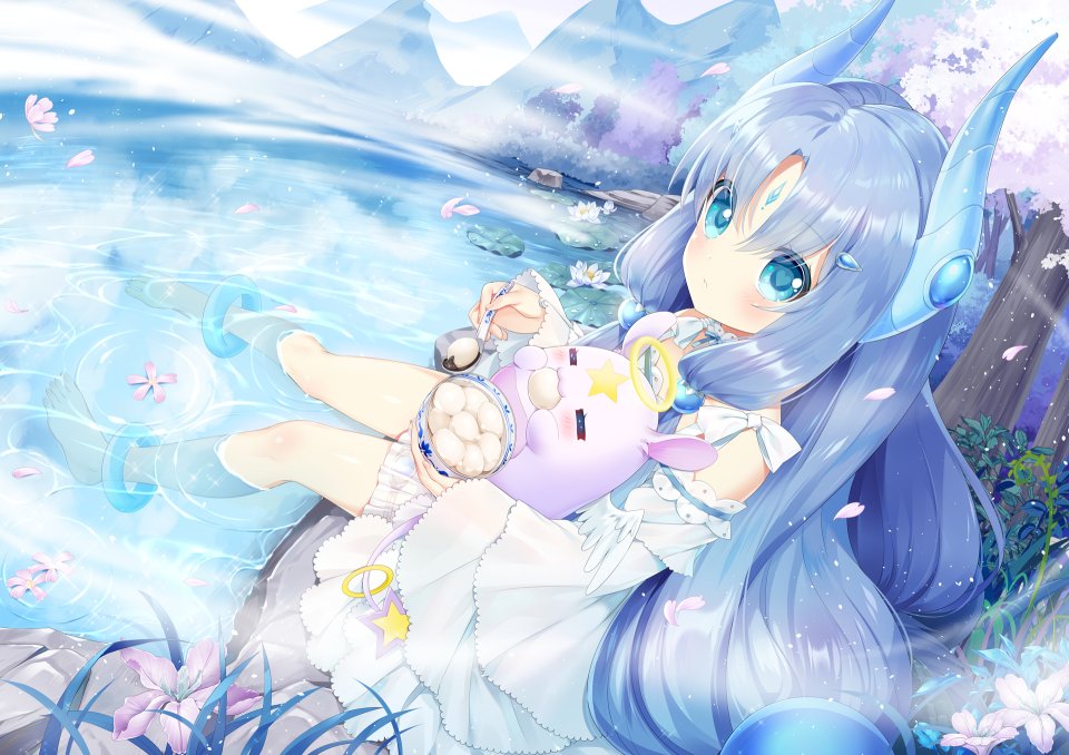 原创 Mvv 长发 Single 脸红 Highres 前发 碧眼