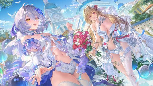 acacia,marian_andreotti,尘白禁区,连衣裙,No-Bra,掀裙,丝袜