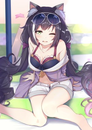 ohshit,kyaru,超異域公主連結,兽耳,cleavage,眼鏡