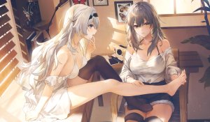 swkl:d,firefly,stelle,崩坏：星穹铁道,bra,连衣裙,No-Bra,看穿,丝袜,百合