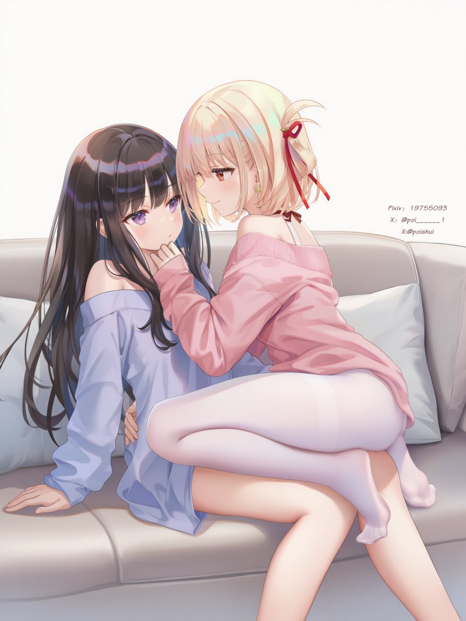 Poi氵 莉可丽丝 井之上泷奈 女孩子 錦木千束 千束×泷奈 少女 百合