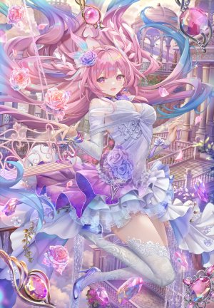 とりのあくあ,cyrene,崩坏：星穹铁道,连衣裙,高跟鞋,No-Bra,尖耳,看穿,丝袜