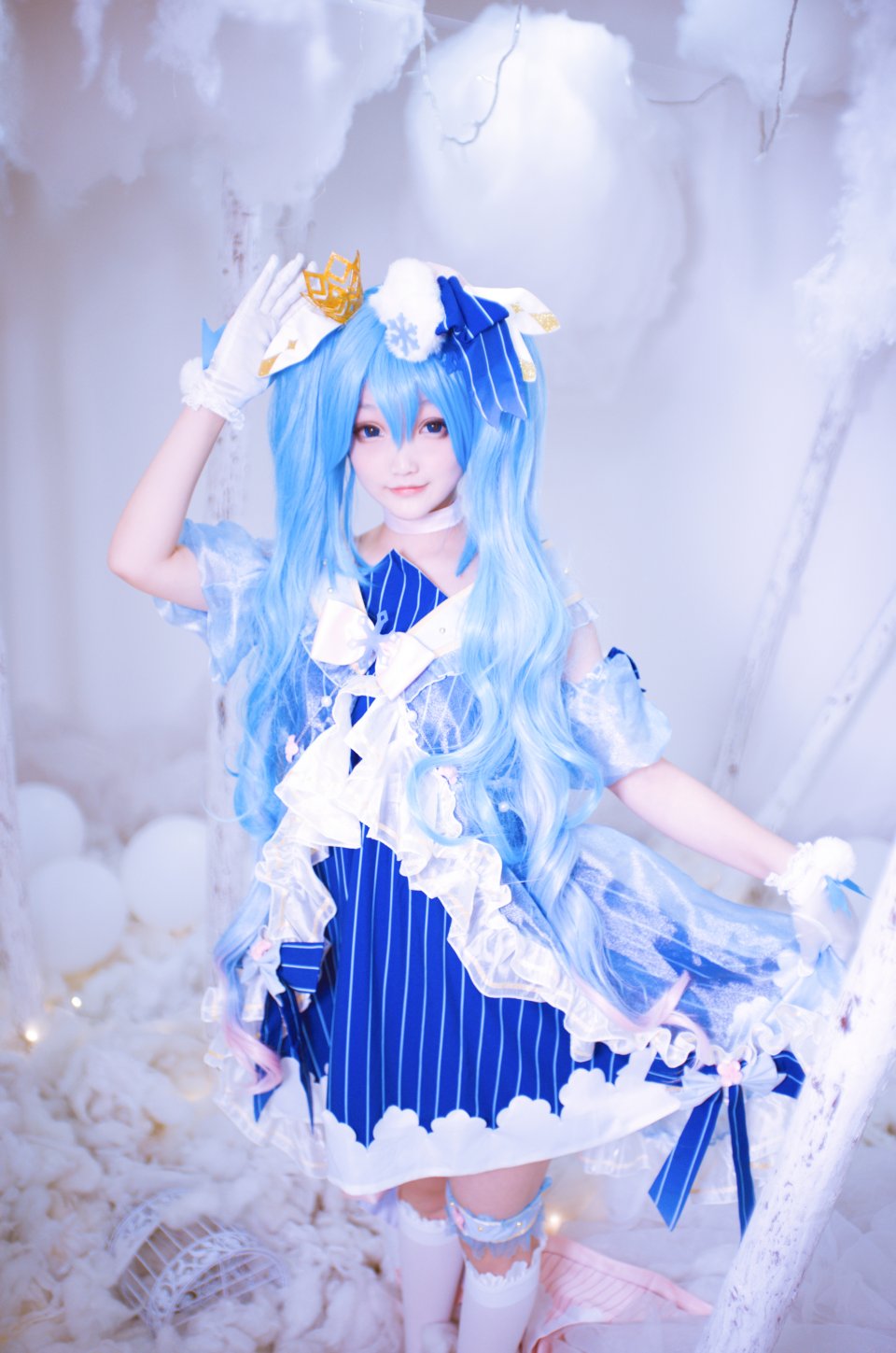 VOCALOID COS Miku 冬末miku 初音未来 雪初音