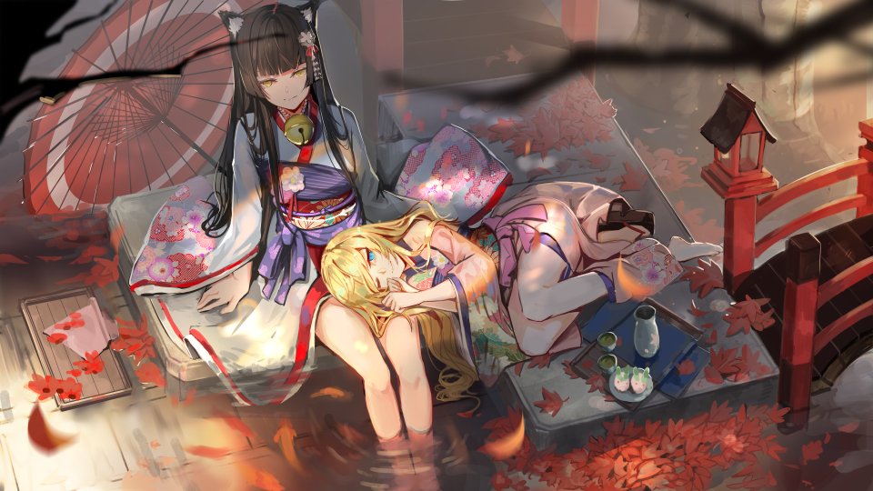 Bn-227 原创 铃 金发 茶发 和服 长发 黄色眼