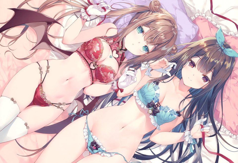 原创 みわべさくら 长发 Highres 前发 碧眼 Light_Erotic 茶发