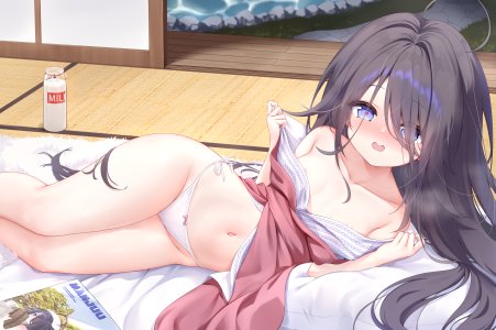 浅痕,碧蓝航线,areola,萝莉,No-Bra,胖次,掀裙,脱衣,浴衣