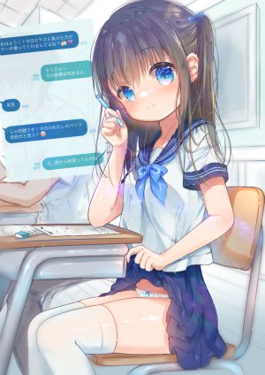 fuwa_rin,萝莉,胖次,制服,掀裙,丝袜