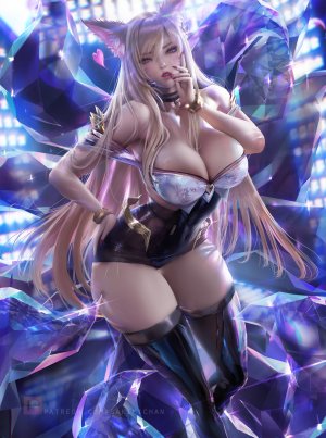 sakimichan,九尾妖狐,英雄联盟,兽耳,cleavage,黑丝,女团,守望先锋,kda