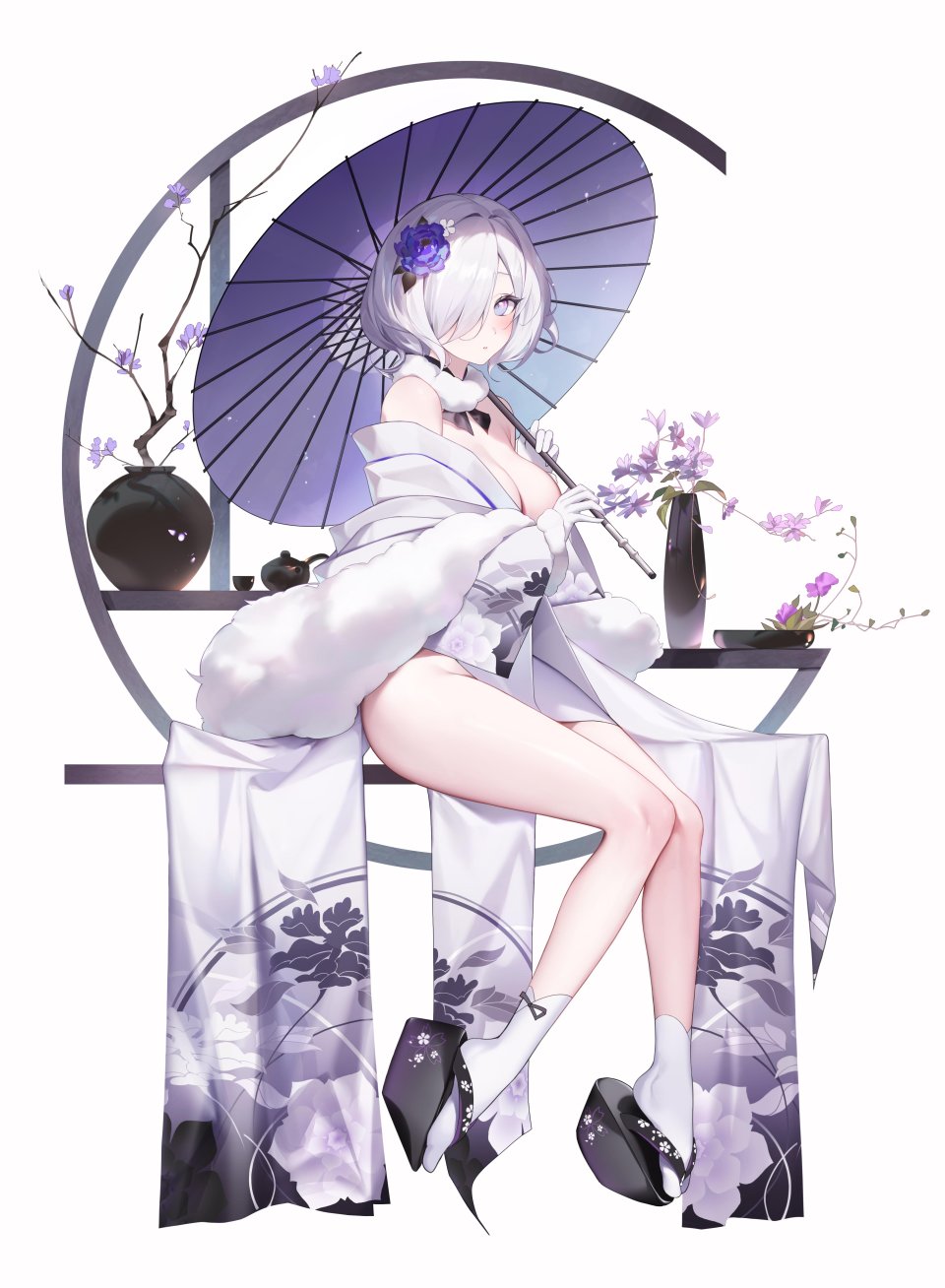 原创 Dodari 露肩 碧眼 脸红 Breasts Cleavage 全身