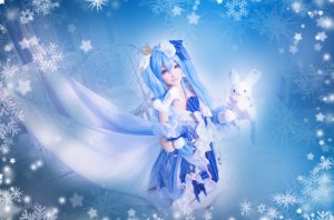 VOCALOID,COS,Miku,冬末miku,初音未来,雪初音