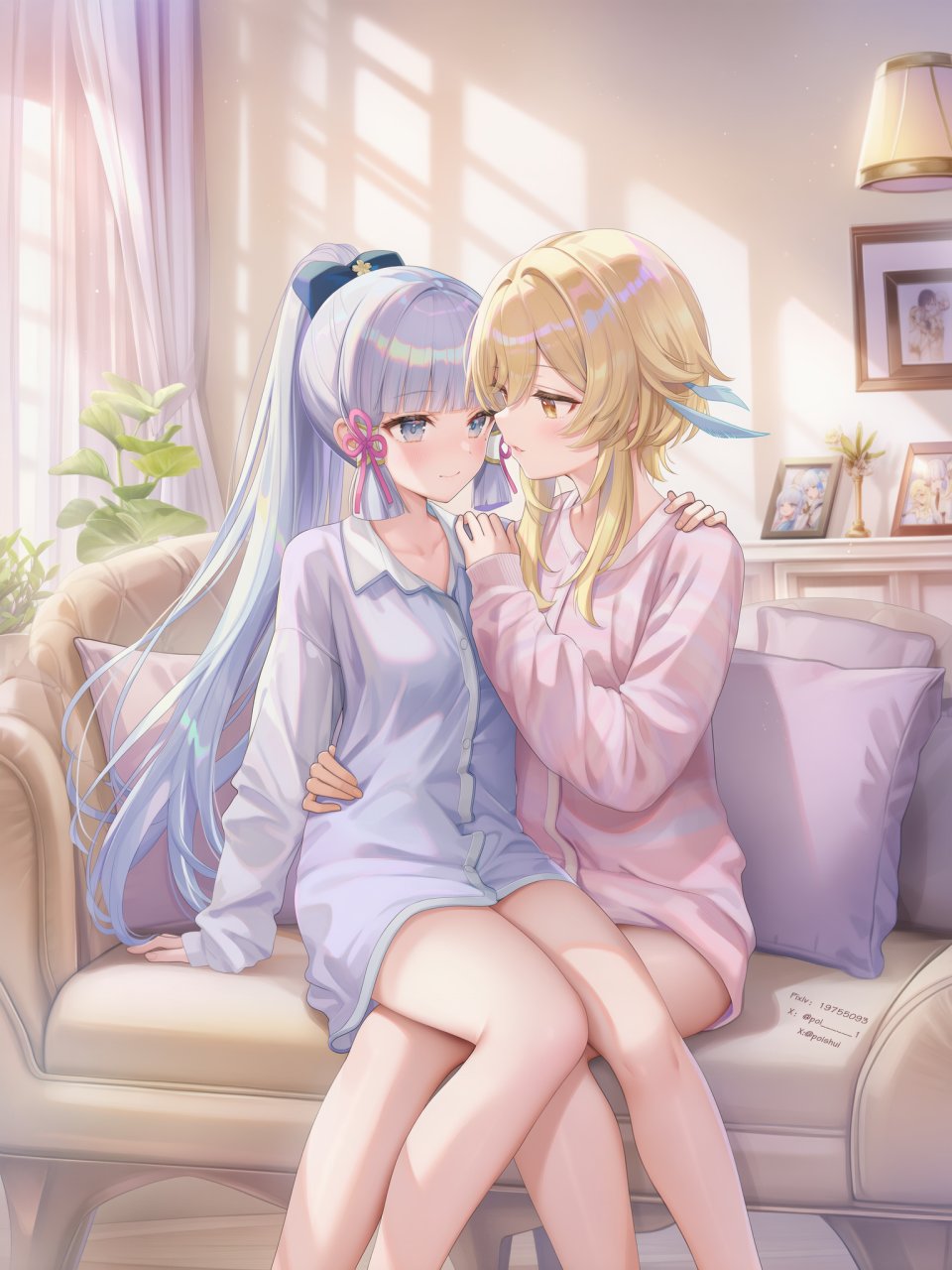 Poi氵 神里綾華 女孩子 少女 百合 GenshinImpact 原神 萤（原神）