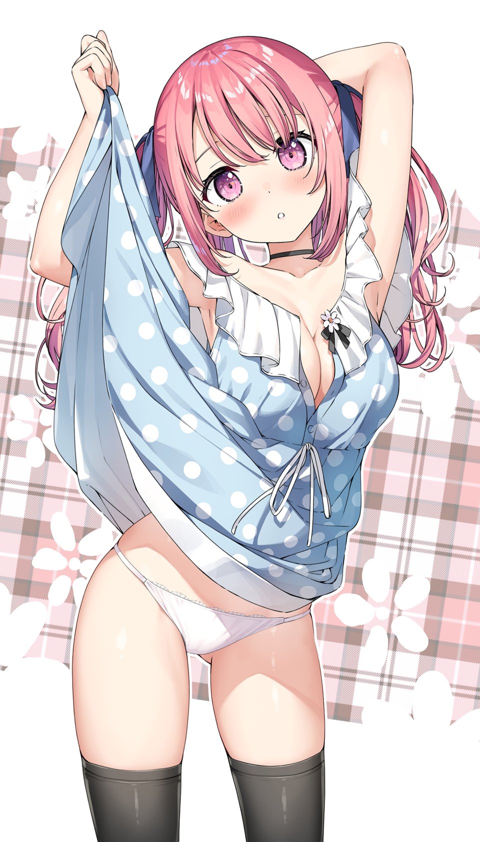 Kantoku 久留美 连衣裙 No-Bra 胖次 掀裙 丝袜