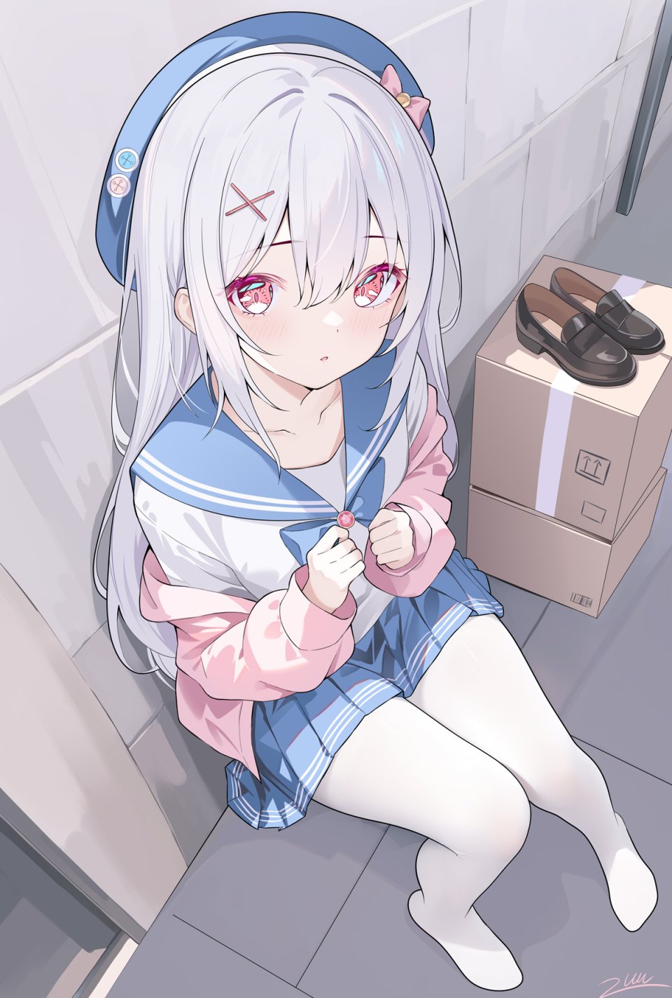 Zuu 裤袜 制服 针织衫
