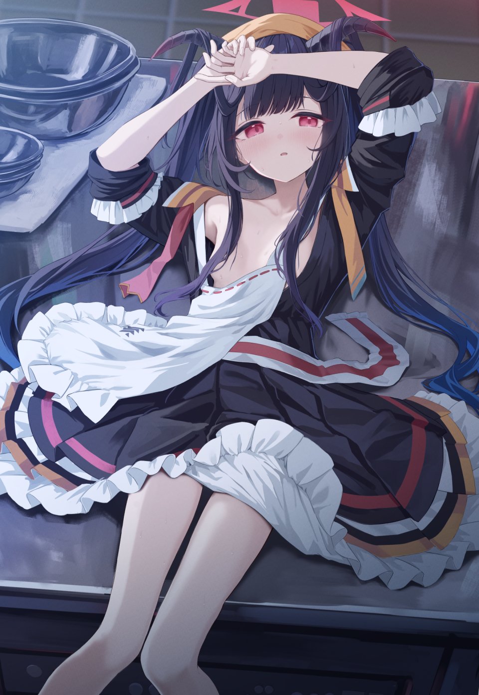 Takashima_Shoa 爱清枫香 蔚蓝档案 Breasts 光晕 萝莉 No-Bra 制服