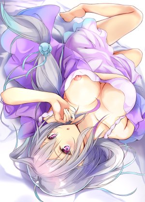 Koiのぼり,R-18,Re:ゼロから始める異世界生活,リゼロ,エミリア,銀髪,裸足裏,胸チラ,魅惑のふともも,Emilia,从零开始的异世界生活,koi_nobori,乳晕,前发,裸足,脸红