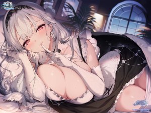 シラ,碧蓝航线,女仆,No-Bra,裤袜