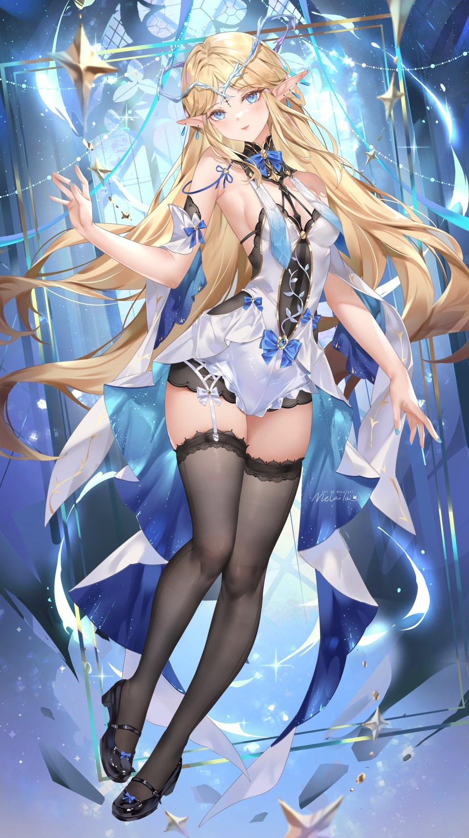 鸣潮 卡提希娅 么赖赖 Single 长发 長身像 视线正对 脸红