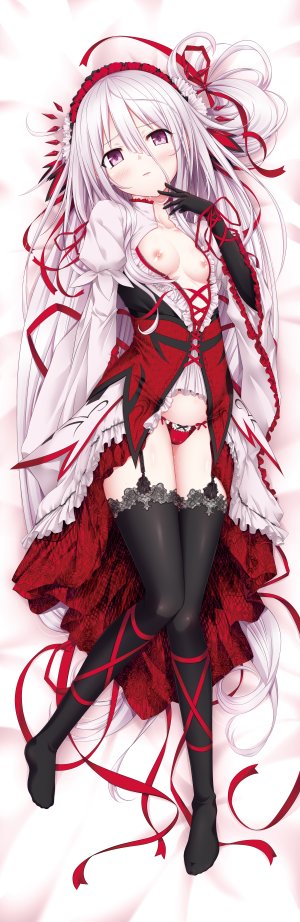 cura,LOSE社,ゴスデリ,萝裙,哥特式洛丽塔,No-Bra,胖次,衬衫,长筒袜,丝袜,下着,breasts,cameltoe,nipples,抱枕,長身像