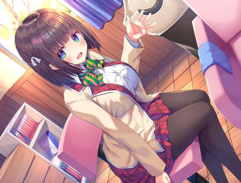 原创 麻の葉 前发 黑丝 碧眼 胸部 茶发 巨乳