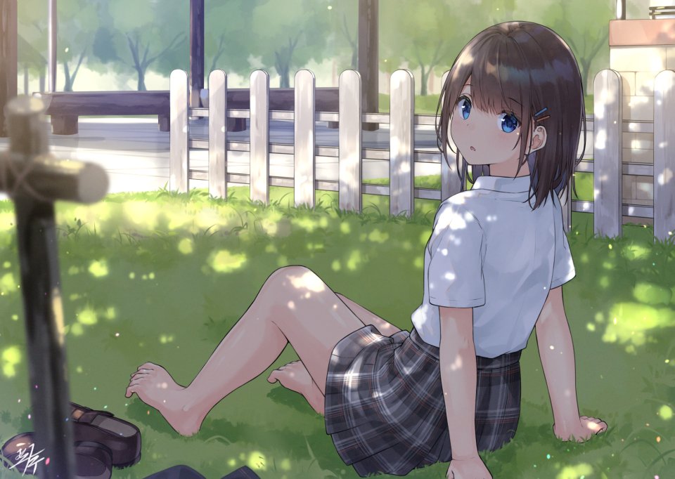 みこフライ 女の子 オリジナル 制服 裸足 制服裸足 JK