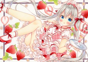 tagme,原创,连衣裙,冰淇淋,长发,草莓,双马尾