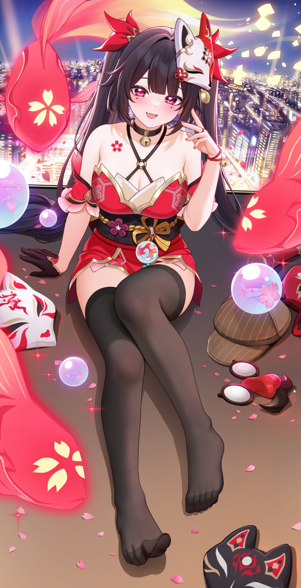 崩坏：星穹铁道 Honkai 花火 绿茶の袋子 Single 长发 長身像 视线正对