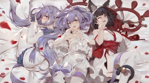 鳥海ちぬ,碧蓝航线,アズールレーン,仕事絵,バレンタイン,白タイツ