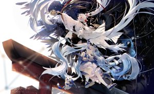 Yomi,初音ミク,雪ミク,VOCALOID,礼服,和服