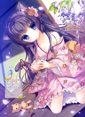 ゆき恵,兽耳,猫耳,浴衣