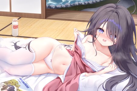 浅痕,碧蓝航线,areola,萝莉,No-Bra,胖次,掀裙,丝袜,脱衣,浴衣