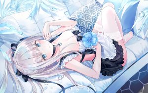 原创,胸部,cleavage,长发,黑丝