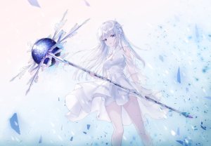 原创,i2_yekki_i,前发,碧眼,直刘海,胸部,cleavage,连衣裙,发饰,holding,长发,银发,貧乳,single