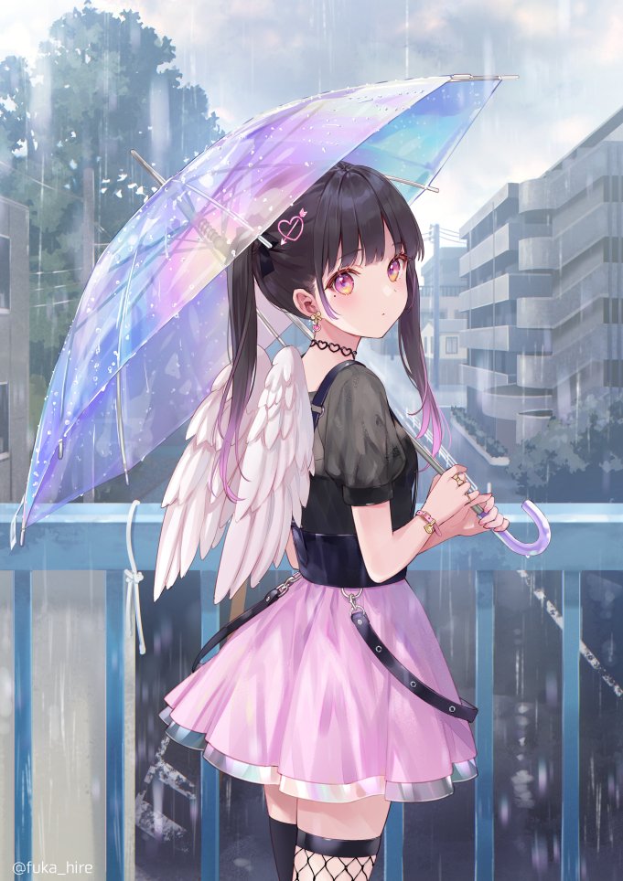 原创 Fukahire 长发 Single 長身像 脸红 前发 黑发