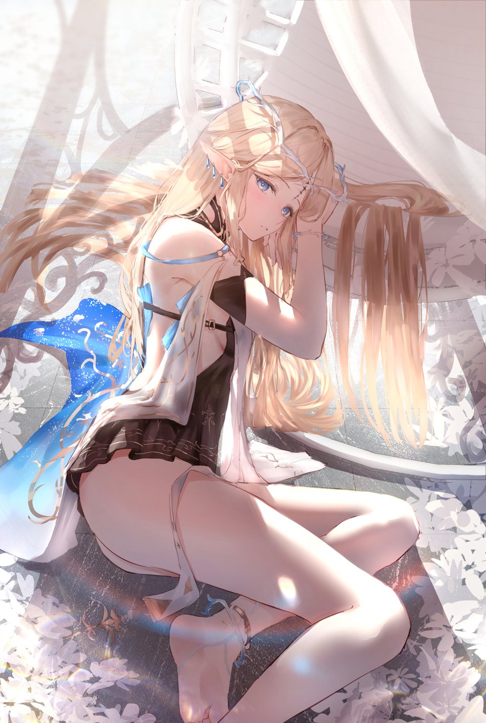 Ressec Cartethyia 鸣潮 No-Bra 尖耳 看穿 Tattoo