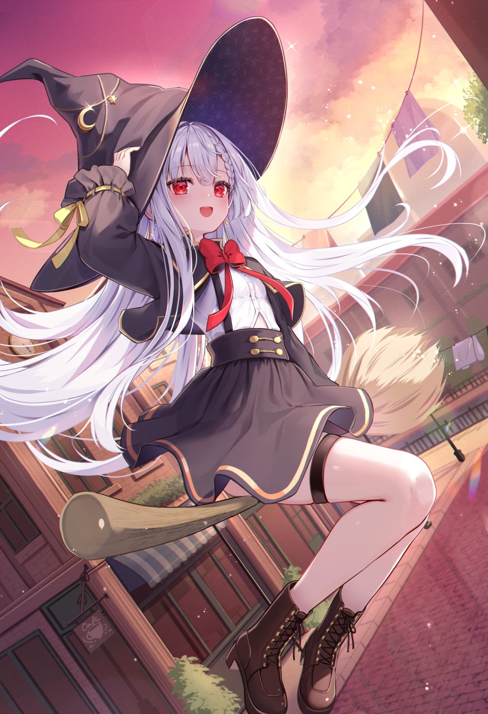 原创 Fuyoyo 脸红 三股辫 Breasts 咖啡 全身 长发