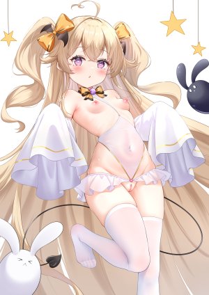 浅痕,碧蓝航线,阿蒂利奥,breasts,萝莉,nipples,猫咪,看穿,泳装,丝袜,uncensored