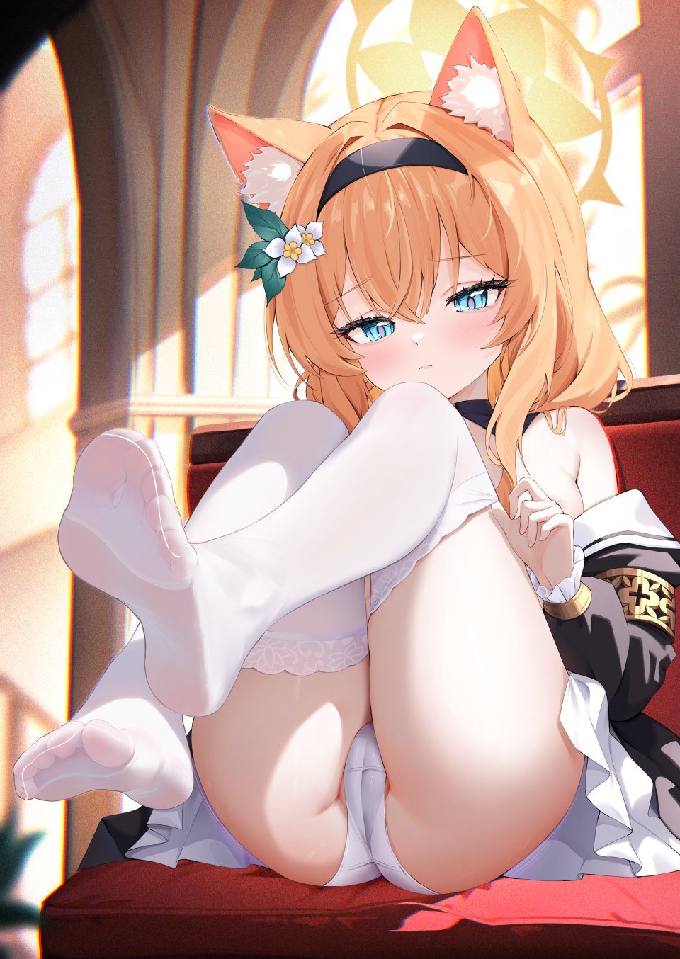 Radoremo 伊落玛丽 蔚蓝档案 兽耳 Areola Cameltoe 光晕 萝莉