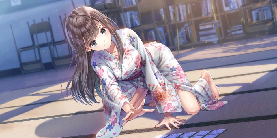 春日詩帆 岸田メル 蔚蓝反射_灿 裸足 横乳 Breasts 茶发 游戏CG