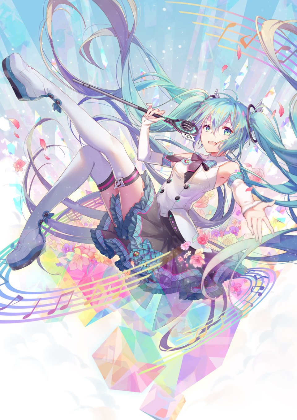 VOCALOID 魔法未来演唱会 初音ミク Ouu_Min Single 長身像 前发 開いた口